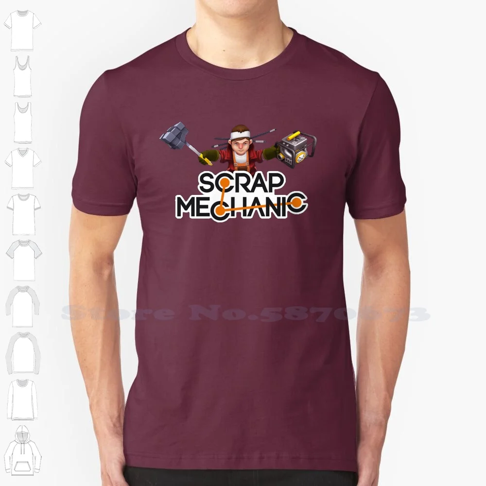 

Scrap Mechanic Shirt Fashion Vintage Tshirt T Shirts Scrap Mechanic Scrap Game Steam