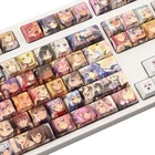 Колпачки для клавиш Ahegao с японским аниме, клавиши для клавиш Ahegao, 6.25U ESC, для механической клавиатуры