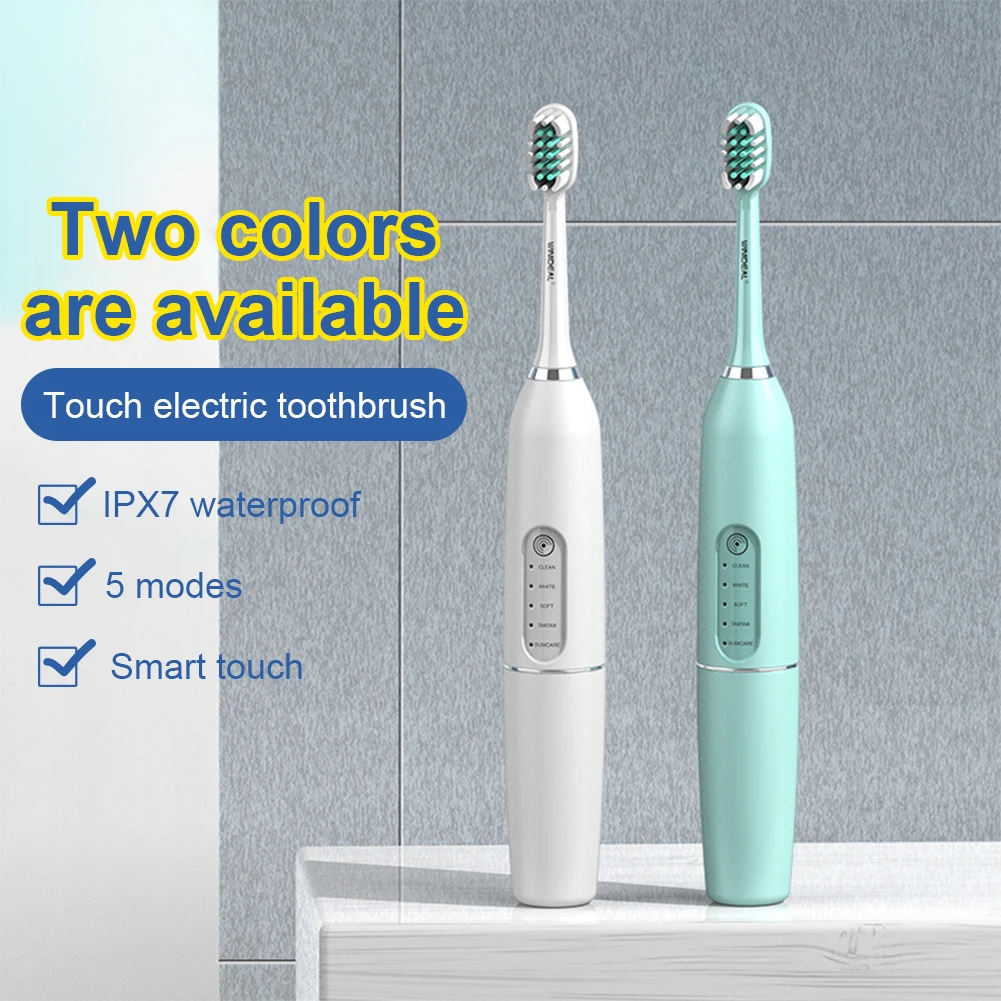 

Waterproof Newest Smart Electric Inductive for Adults Kids Charging 5 Mode Whitening Tartar Cleaner Kit Toothbrush Dental Scaler