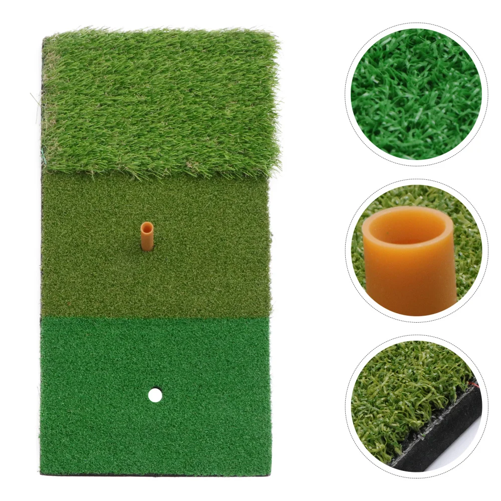 

Practice Mat Portable Swing Mat Hitting Mat and Driving Pad Outdoor Indoor Training Aids Green 3 Colors Long and Short Gras