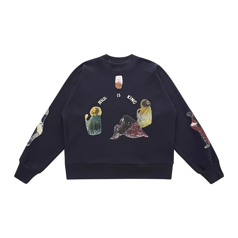 

Толстовка с круглым вырезом и принтом Иисуса короля