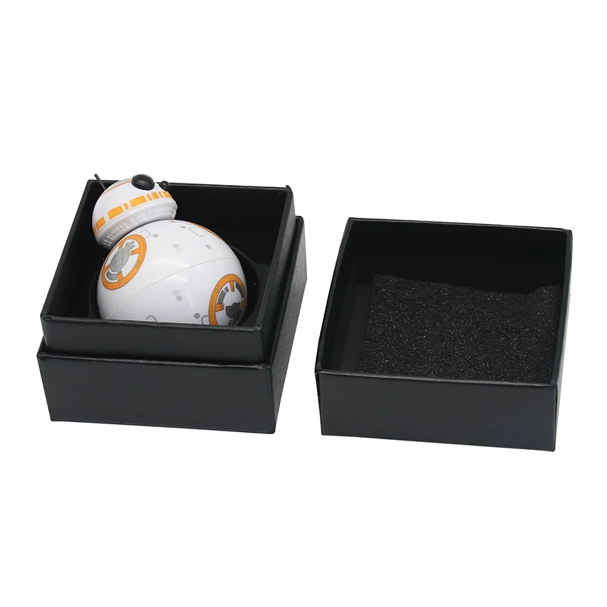 BB8 Симпатичный робот 50 мм 3 части Подарочная коробка из цинкового сплава для