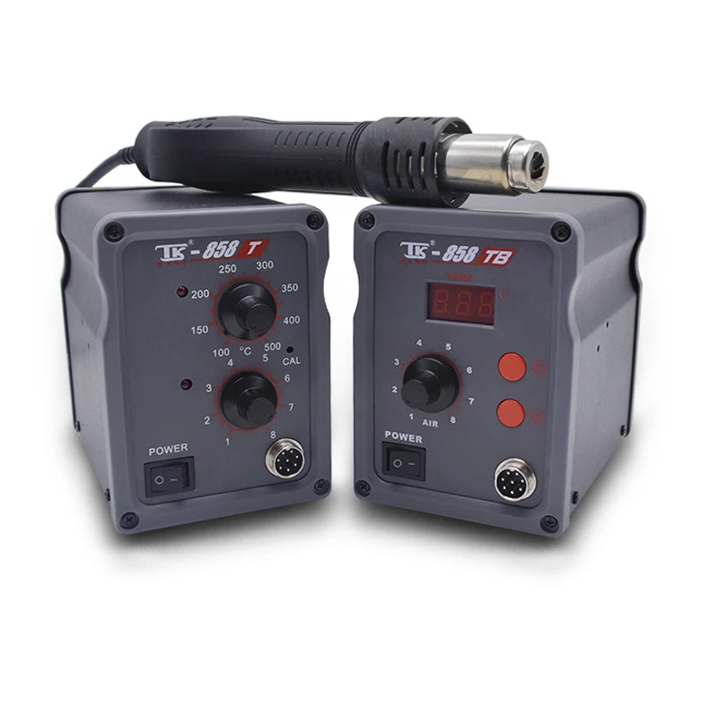 Паяльная станция для горячего воздуха 2-в-1 702L цифровой дисплей регулируемая