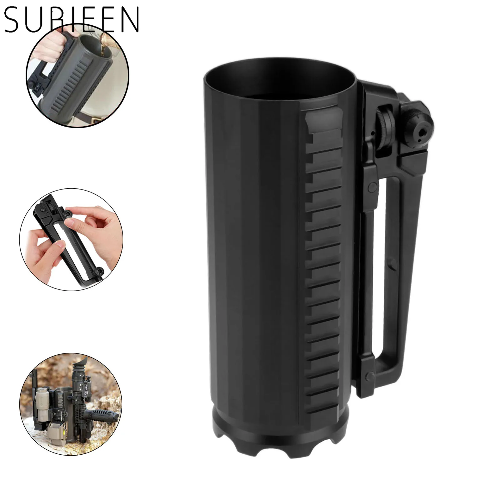 Тактическая многофункциональная алюминиевая Съемная кружка с двойной