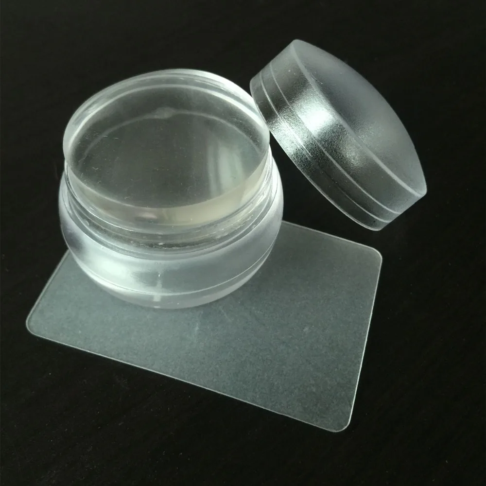 2021 Новый скребок для стемпинга в форме бутылки маникюра с крышкой Силиконовое