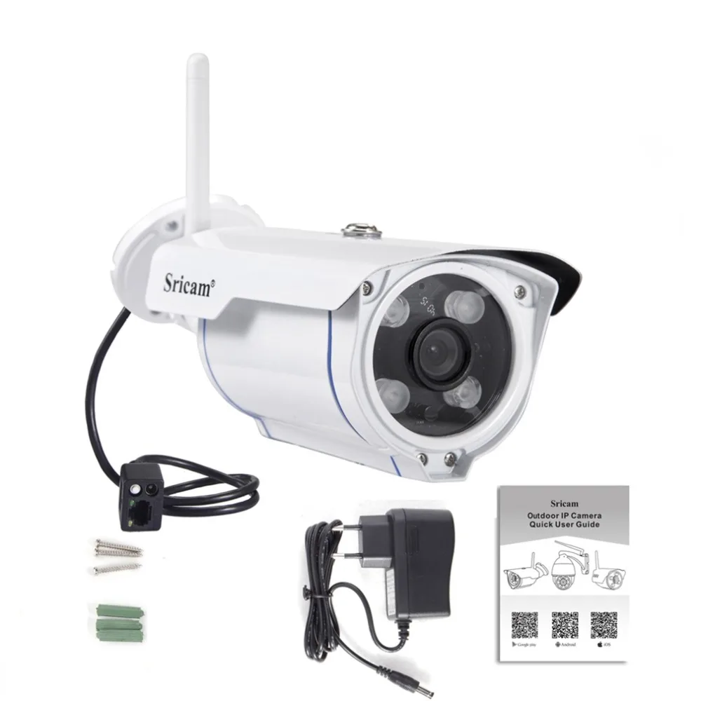 Sricam SP007 HD 720 IP камера wifi 2,4 P2P Водонепроницаемая уличная Беспроводная IP камера для смартфонов ПК