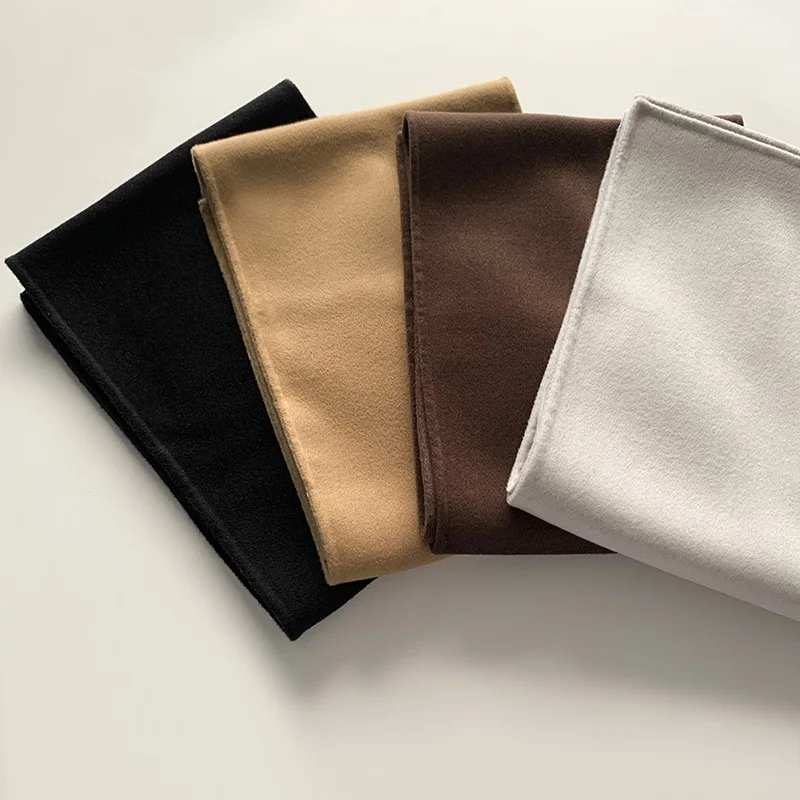 Женский и мужской двухсторонний шерстяной шарф Новинка 2021 теплый кашемировый