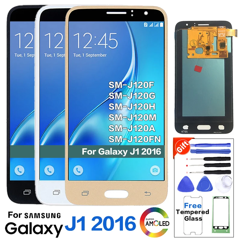 OLED ЖК экран для Samsung J1 2016 J120 J120F сменный SAMSUNG J120FN J120G J120H J120M J120A экран|Экраны