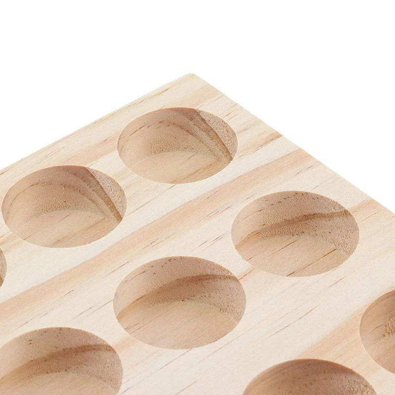 

Wooden Essential Oil Tray Handmade Natural Pine Wood Display Rack Demonstration
