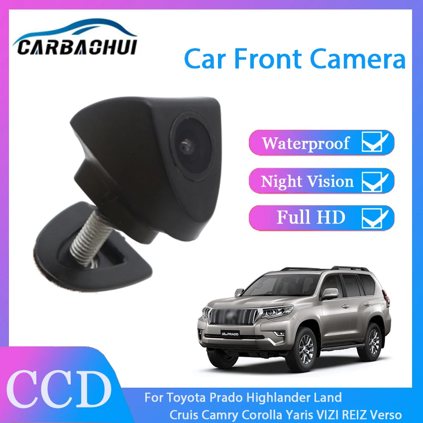 

Автомобильная камера с логотипом Переднего Вида CCD для Toyota Prado Highlander Land Cruis Camry Corolla Yaris VIZI REIZ Verso