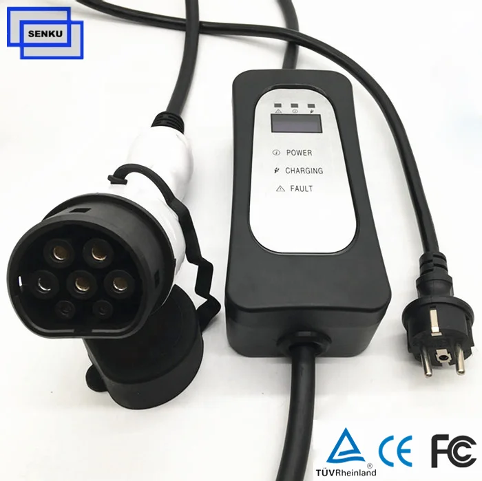 

Type2 electric car charger schuko plug Level 2 ev charger wallbox 16A