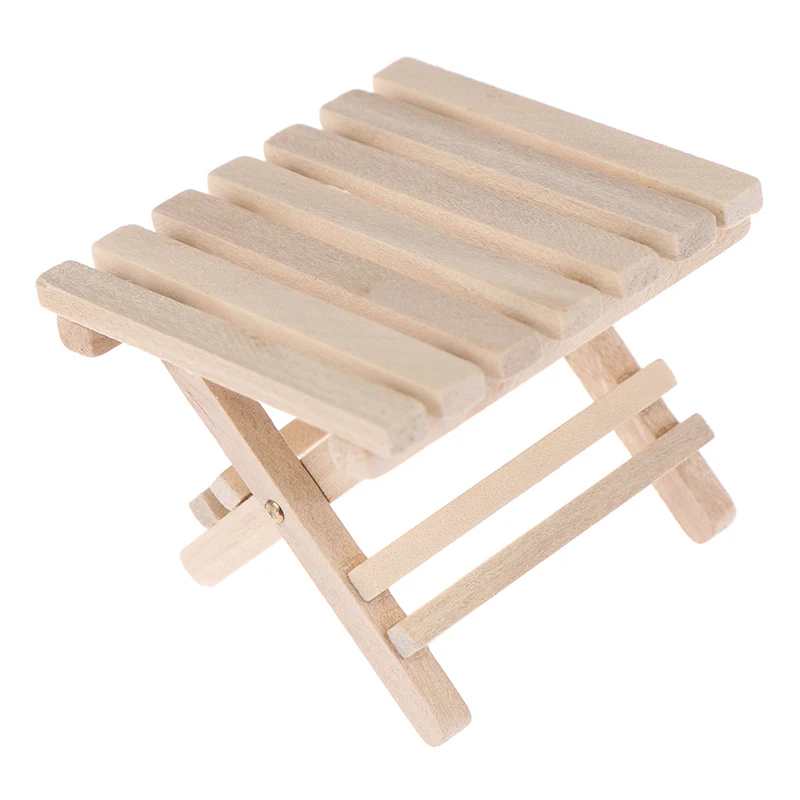 

1:12 Doll House DIY Miniature Furniture Beach Folding Table For Kids Toys For Mini Furniture Toys Gifts For Children