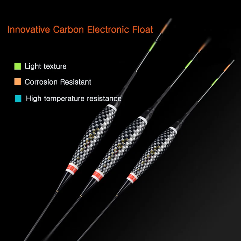 

RQNQ 2021 1Pcs New Hot-selling Carbon Fiber LED Night Fishing Accessories Float Bobbers Accessory Buoy Dobber