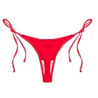 Женский сексуальный однотонный купальник, Бразильское бикини с вырезами в форме сердца, Цельный купальник с боковой завязкой, купальный костюм #