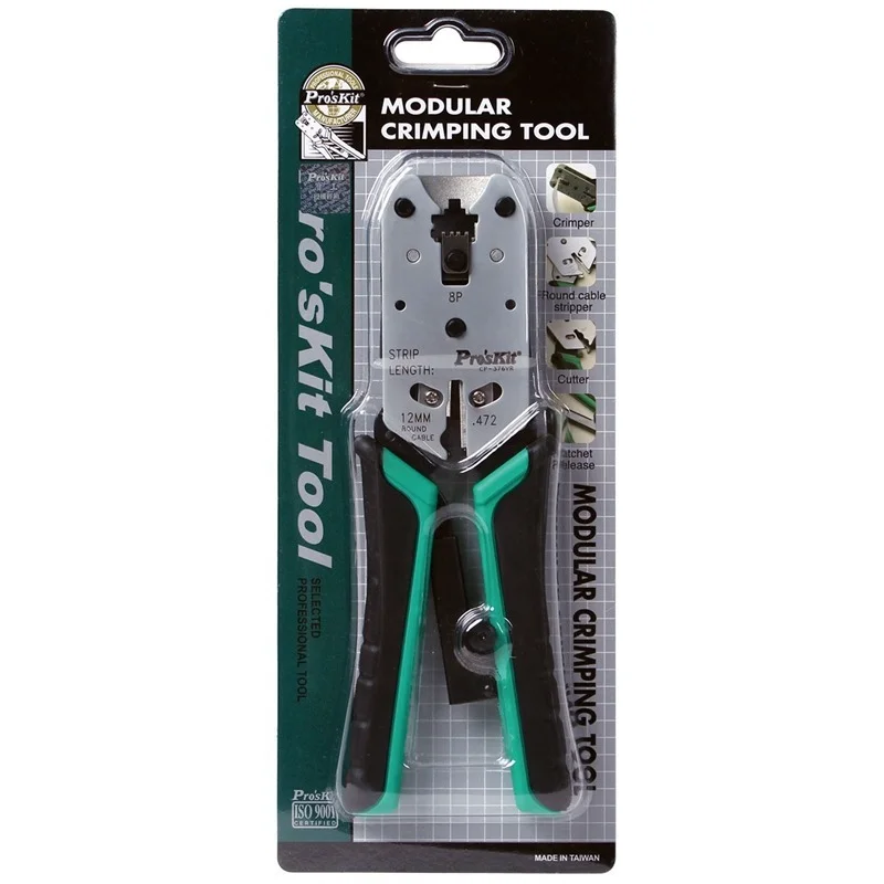 Профессиональные обжимные клещи Pro'skit CP-376VR 8p ручной инструмент для резки и
