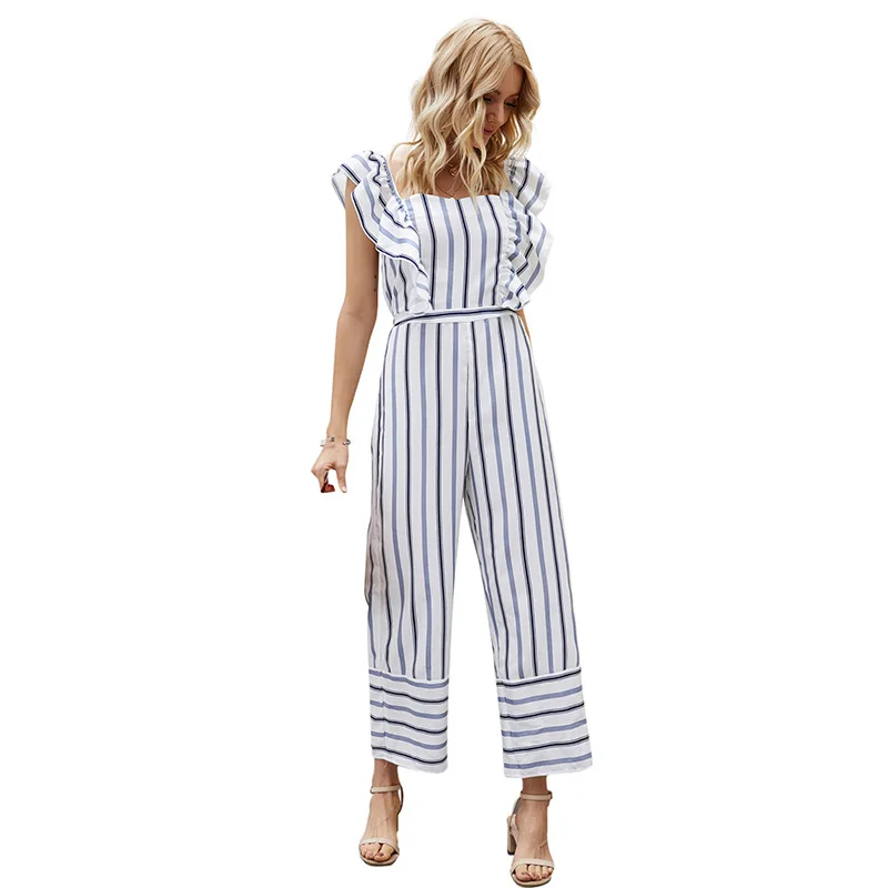 Lybofly Женский Повседневный комбинезон с широкими штанинами на бретельках весна