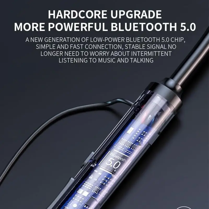 

Neck Hanging Bluetooth Headset With LED Digital Display Wireless Bluetooth Earphone Sports Running Headphones Audifonos Earbuds