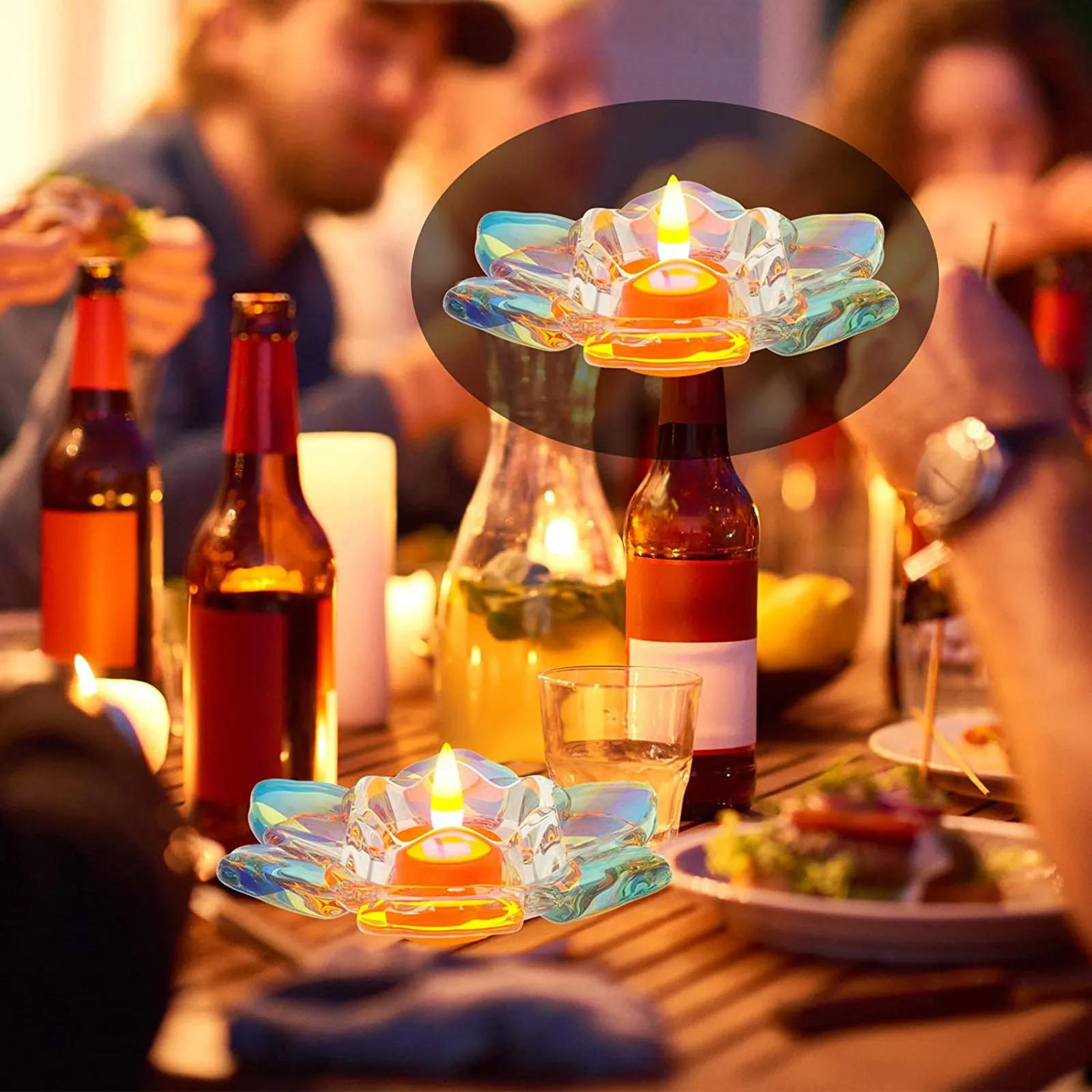 

Silicone Flower Candles Holders Resin Mold Craft Decoration Tool Diy At Home Crystal Glass Lotus Candle Holders Tealight Candle