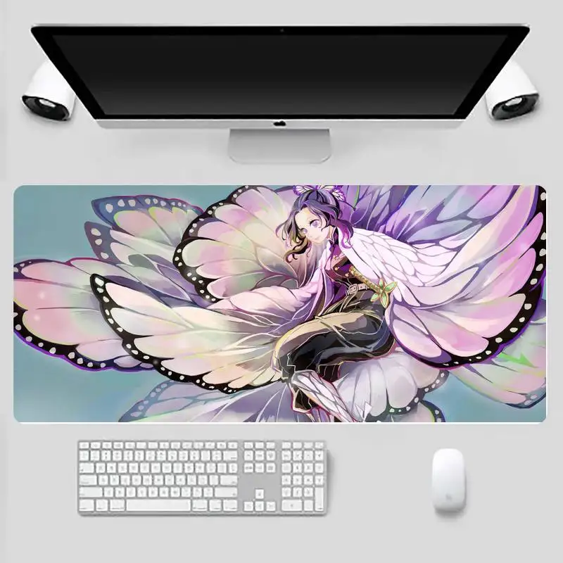 

Kimetsu no Yaiba Customized MousePads Computer Laptop Anime Protect Game Office Work Mouse Mat pad X XL Non-slip Laptop Cushion