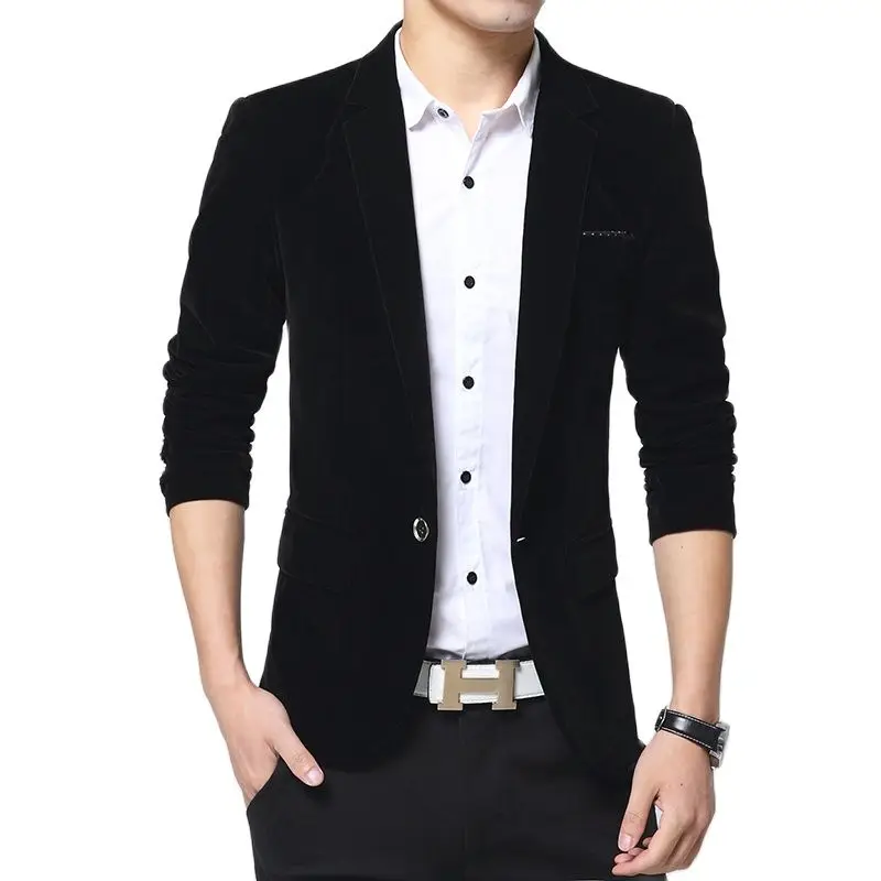 2021 весна осень новый мужской блейзер Модная Тонкая Повседневная Верхняя одежда