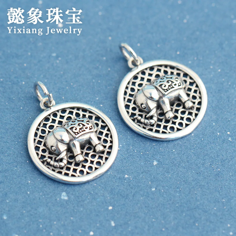 

Hemiston в ретро-стиле с короткими рукавами с изображением слона 2020 модные панковские этнические ювелирные изделия Европа 925 стерлингового сер...