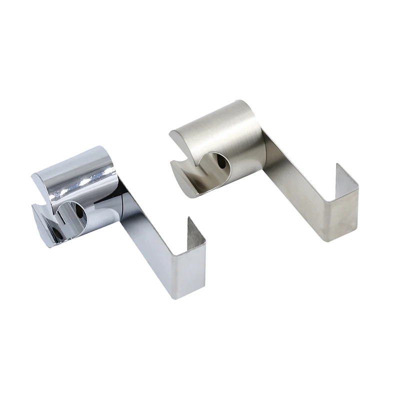 

High Quality Handheld Stainless Steel Bracket Shower Head Holder Polished Chrome Wall Mount Slider Durable Bathroom Accessories