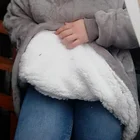 Флисовое одеяло для телевизора с рукавами, уличные одеяла с капюшоном и карманами, теплая мягкая толстовка, халат, халат, свитер, пуловер