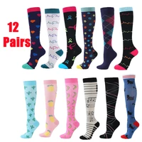 612 pairs compression stocking men women anti fatigue pain relief sports socks running cycling edema diabetes varicose veins