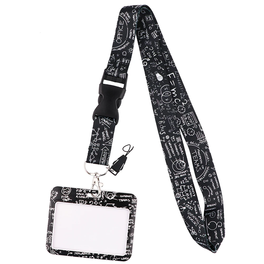 

DZ2061 Advanced Mathematical Formula Neck Straps lanyard Car Keychain ID Card Pass Mobile Phone Key Ring Badge Holder Jewelry