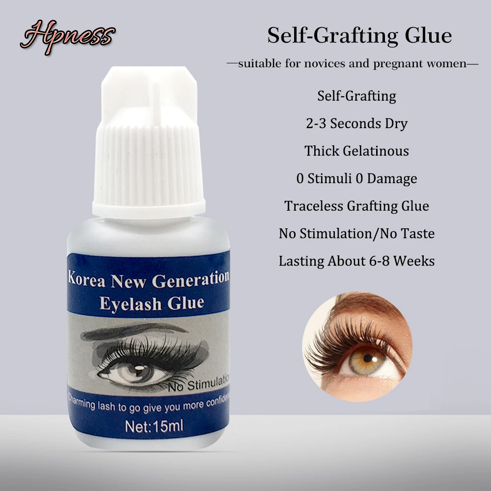 Клей для наращивания ресниц макияж салона профессиональный быстро сохнет из