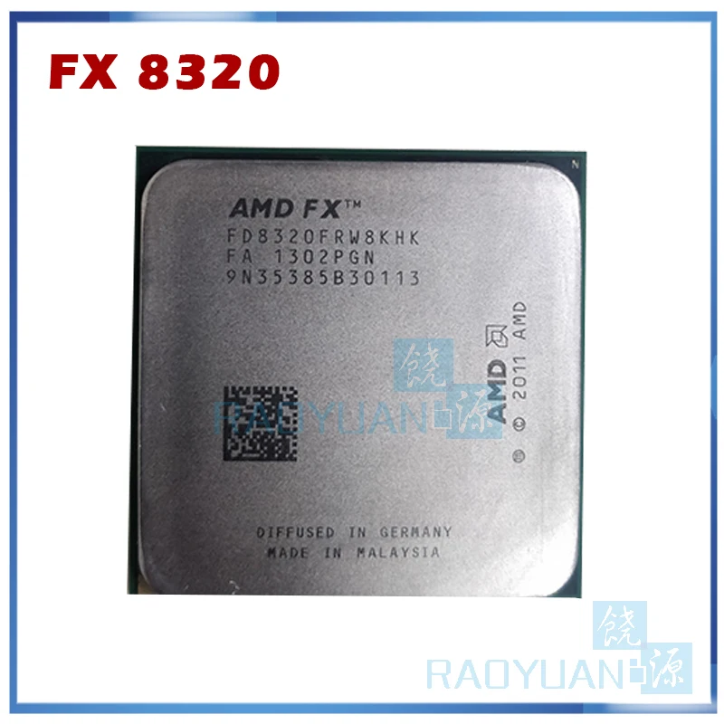 

AMD FX-Series FX-8320 FX8320 FX 8320 3.5 GHz Eight-Core CPU Processor FD8320FRW8KHK Socket AM3+