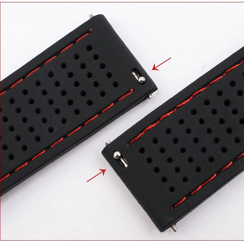 

18mm 20mm 22mm 24mm Breathable Silicone Strap Smart Watchband for Huawei Samsung Watch Sport Soft Rubber Bracelet Accessories