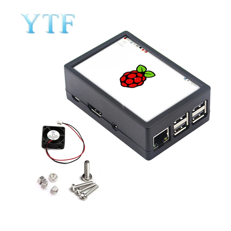 Raspberry Pi может быть установлен с охлаждающим вентилятором 2 в 1 шасси ABS box 3B + 3 5