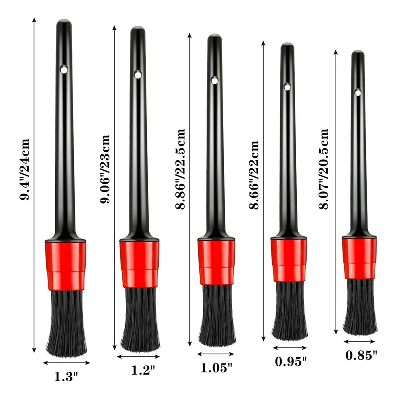 

10 Pcs Car Auto Detailing Brush Set Automotive Detail Brushes Air Conditioner Brush for Cleaning Automotive Wheel,Rim