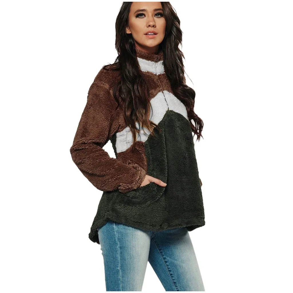 Женские зимние теплые пуловеры свитшоты на молнии теплая куртка верхняя одежда в