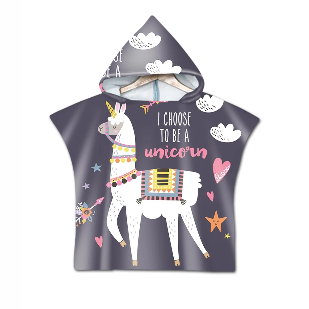 Пляжное полотенце накидка детское цветное милое пляжное альпака банное с