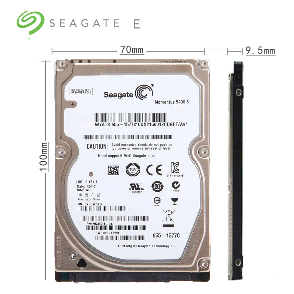Жесткий диск для ноутбука Seagate 2 5 дюйма 500 Гб 1 ТБ SATA 3 0 6 внутренний жесткий МБ/32 Мб