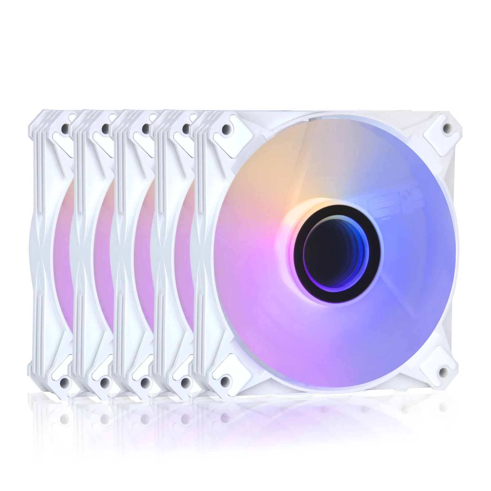 darkflash computer pc case fans 120mm rgb fan 4pin pwm argb cooling fan 3pin 5v aurora effect colorful choice 12cm ventilador free global shipping