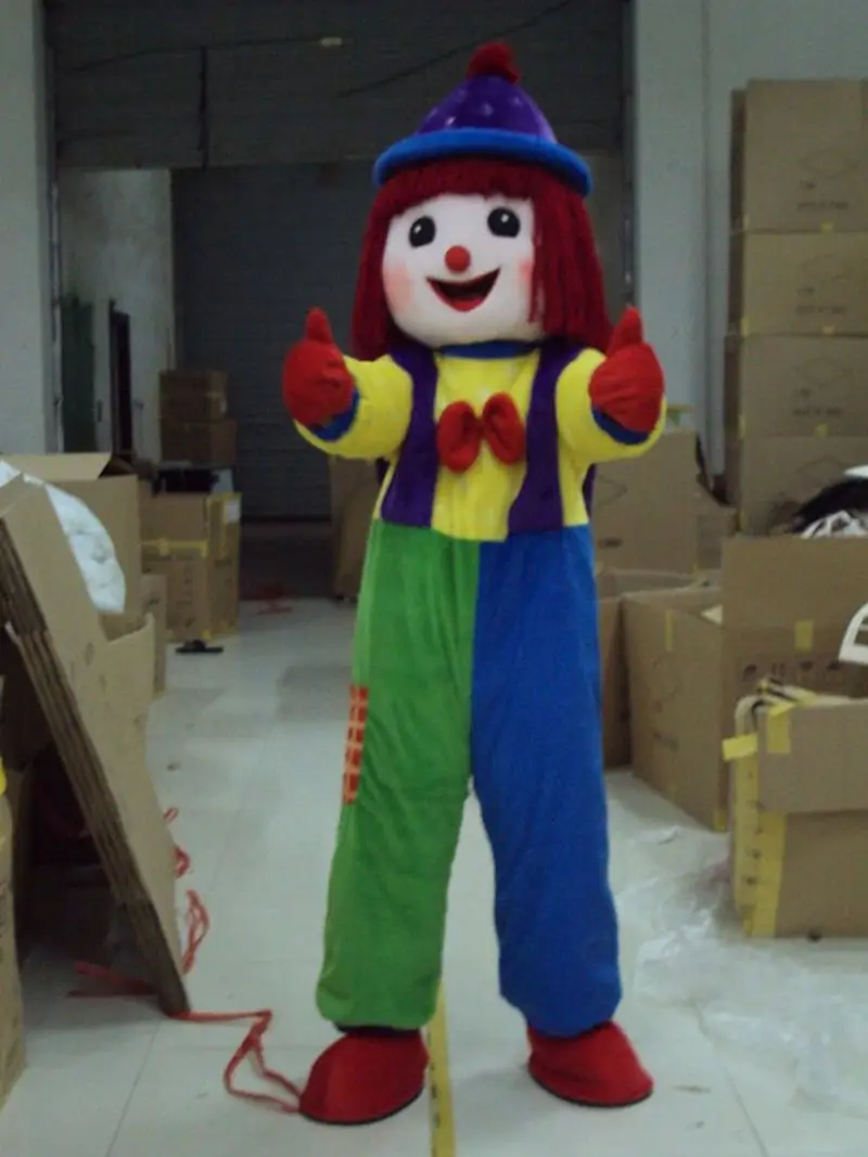 

Clown Mascot Costume Suit Cosplay Party Game Fancy Dress Outfits Advertising Promotion Carnival Halloween Adult Christmas Parade