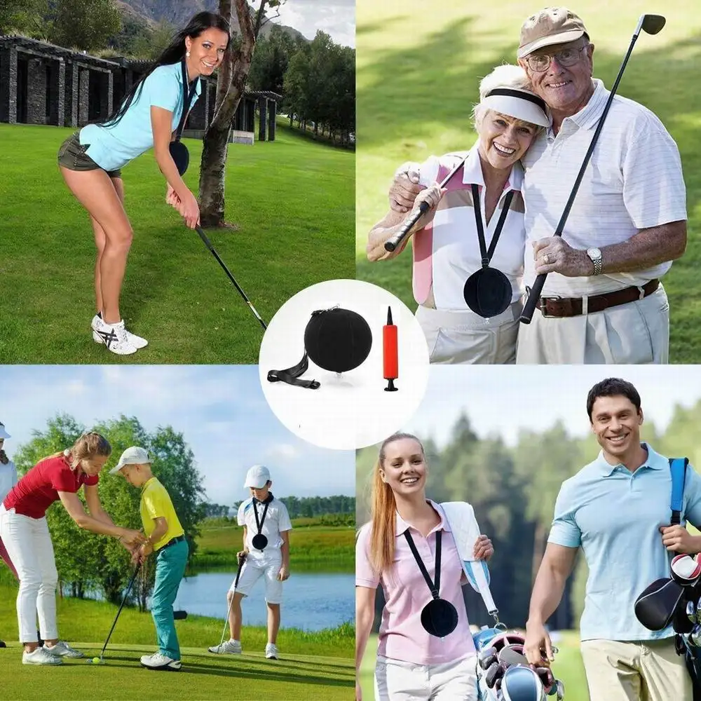 

Golf Swing Trainer Aid Ball With Smart inflatable Assist Posture Correction Training For Golfers Smart Impact Ball