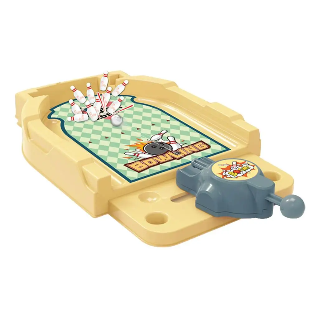 

Pinball Machine For Kids Educational Toy Tabletop Pinball Game Puzzle Board Game Include Bowling Basketball Bowling Exercise Ima