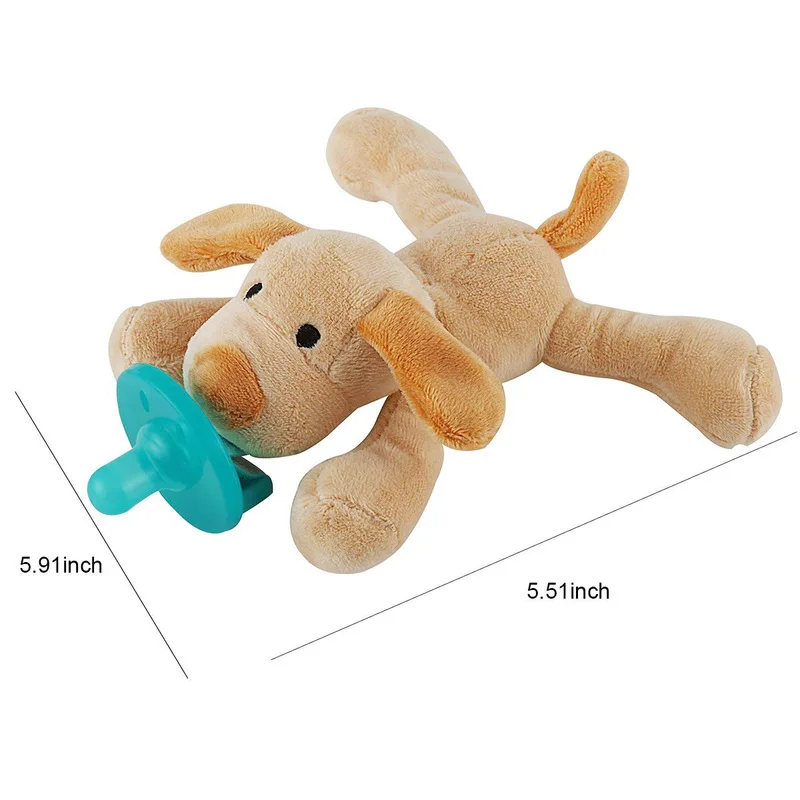 

Lovely Infant Baby Boys Girls Child Cuddly Plush Animal Dummy Pacifiers Orthodontic Nipples Baby Boy Baby Girl Pacifier 0-1 Year