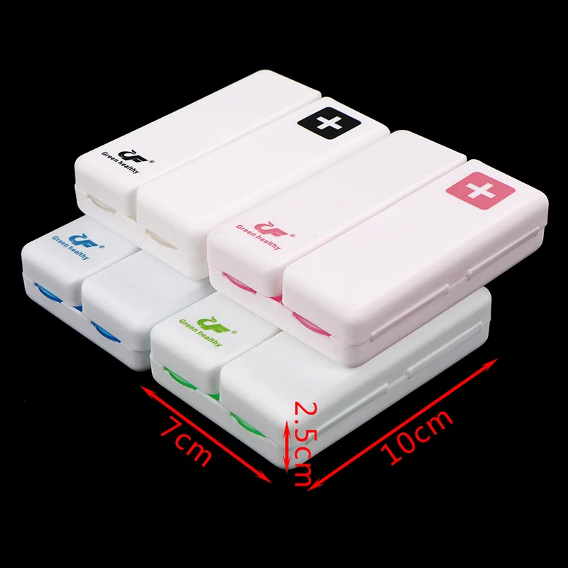 

Drug Tablet Storage Travel Case Holder Foldable 7 Days Pill Box Dispenser Medicine Case Container Organizer 4 Colors