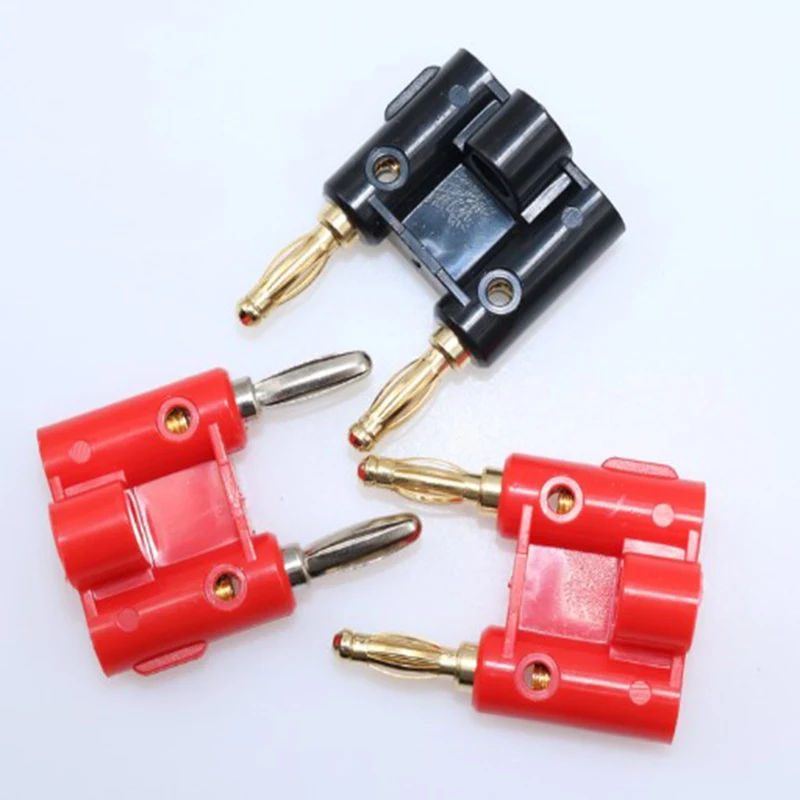 2 шт. 4 мм контрольные выводы вилки типа банан разъем Динамик переходник