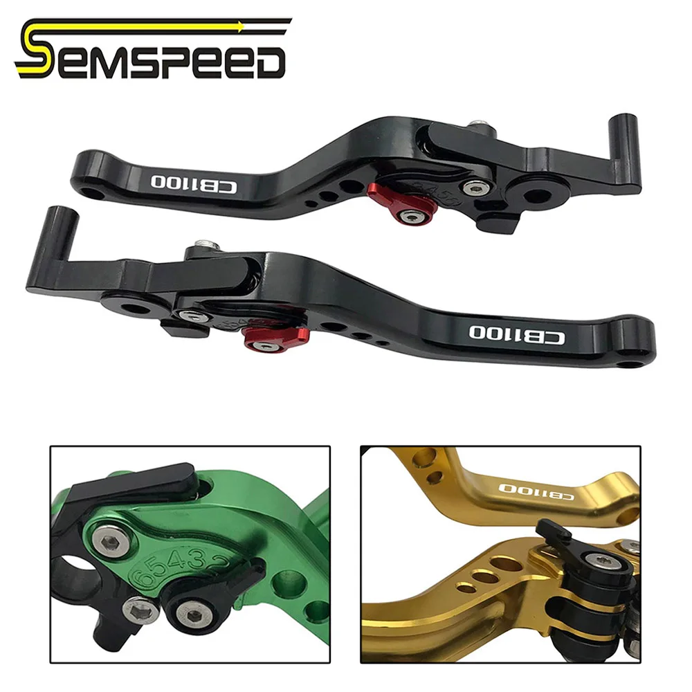 

SEMSPEED CB1100 логотип мотоцикла CNC Короткие Рычаги Тормозная система сцепления для Honda CB1100/GIO special/EX/RS 2013-2016 2017 2018 2019 2020
