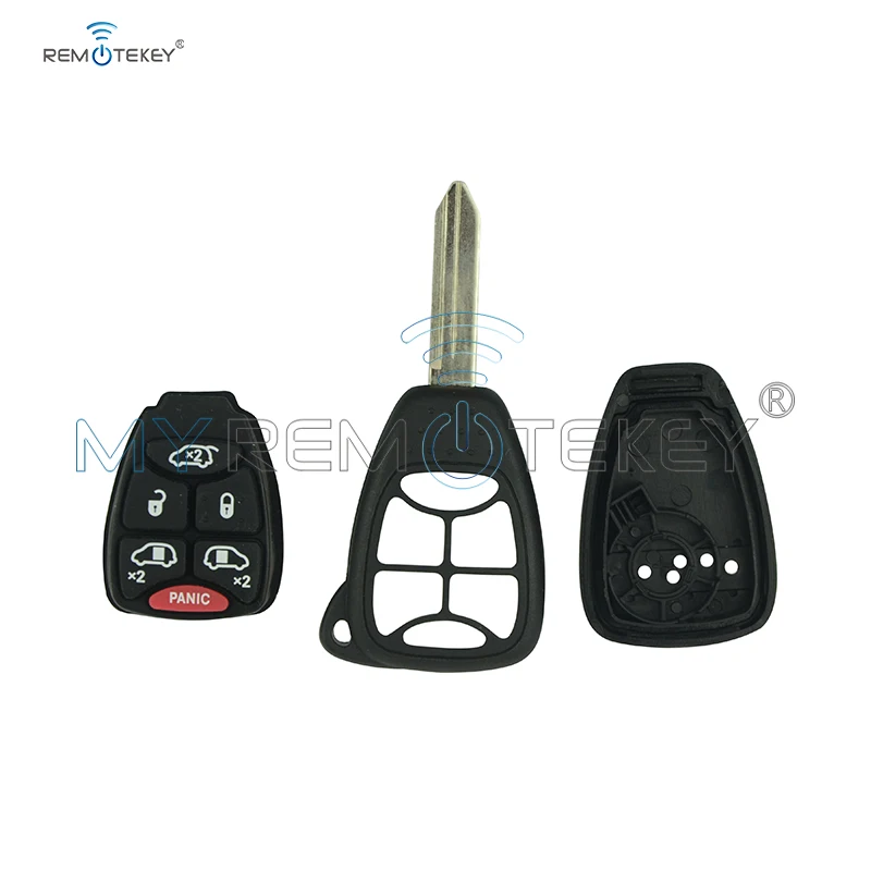 Remtekey 5pcs Smart Key for Chrysler Dodge Jeep Car Head Case 5 Button with Panic key shell | Автомобили и мотоциклы