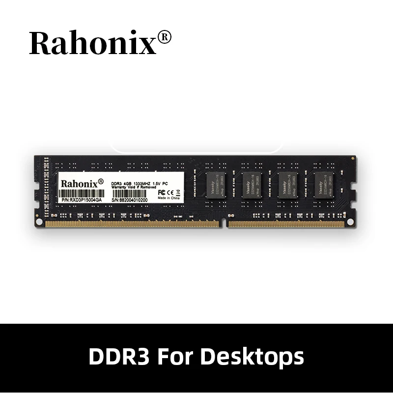 rahonix ram ddr3 4gb 8gb 1333 1600mhz memory ddr4 4gb 8gb 2400 2666mhz desktop memoria ram for pc free global shipping