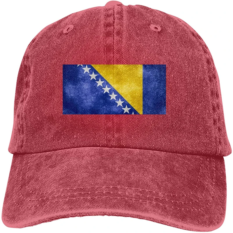 

Fashion Soft Flag of Bosnia and Herzegovina Hat Gift Dad Hat Trucker Hat Cowboy Hat