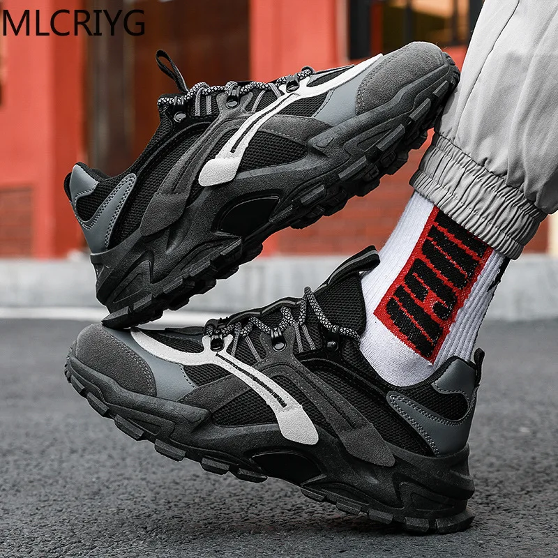 Thick-soled sneakers men's wear-resistant vulcanized shoes boy brand running men tennis superstar | Обувь