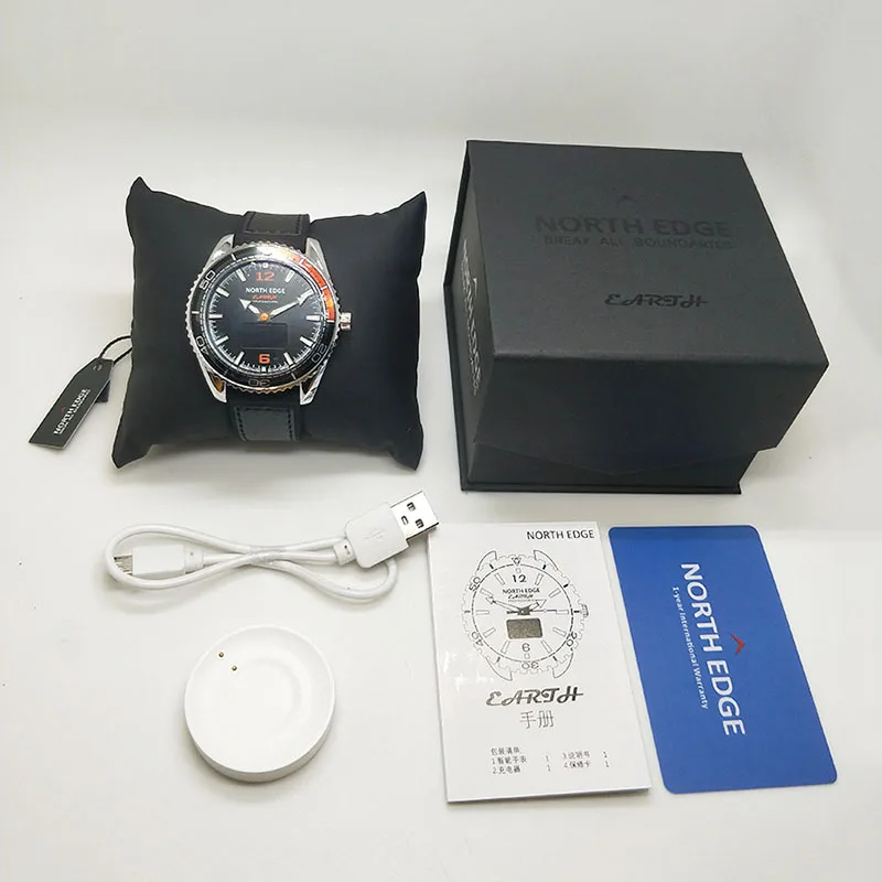 Северная края Смарт Цифровые кварцевые часы Для мужчин Бег Спорт сердечного